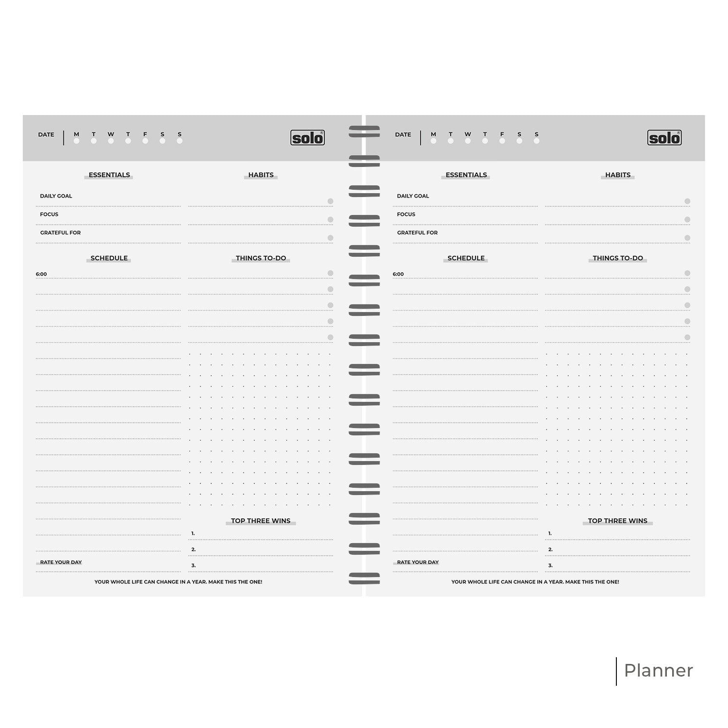 2025 Daily Planner | A5 Size | 180 Pages, Hard Bound Cover, Undated, Schedule Your Day, Manage To - Do List & Goals Tracker - Filex Systems Pvt Ltd