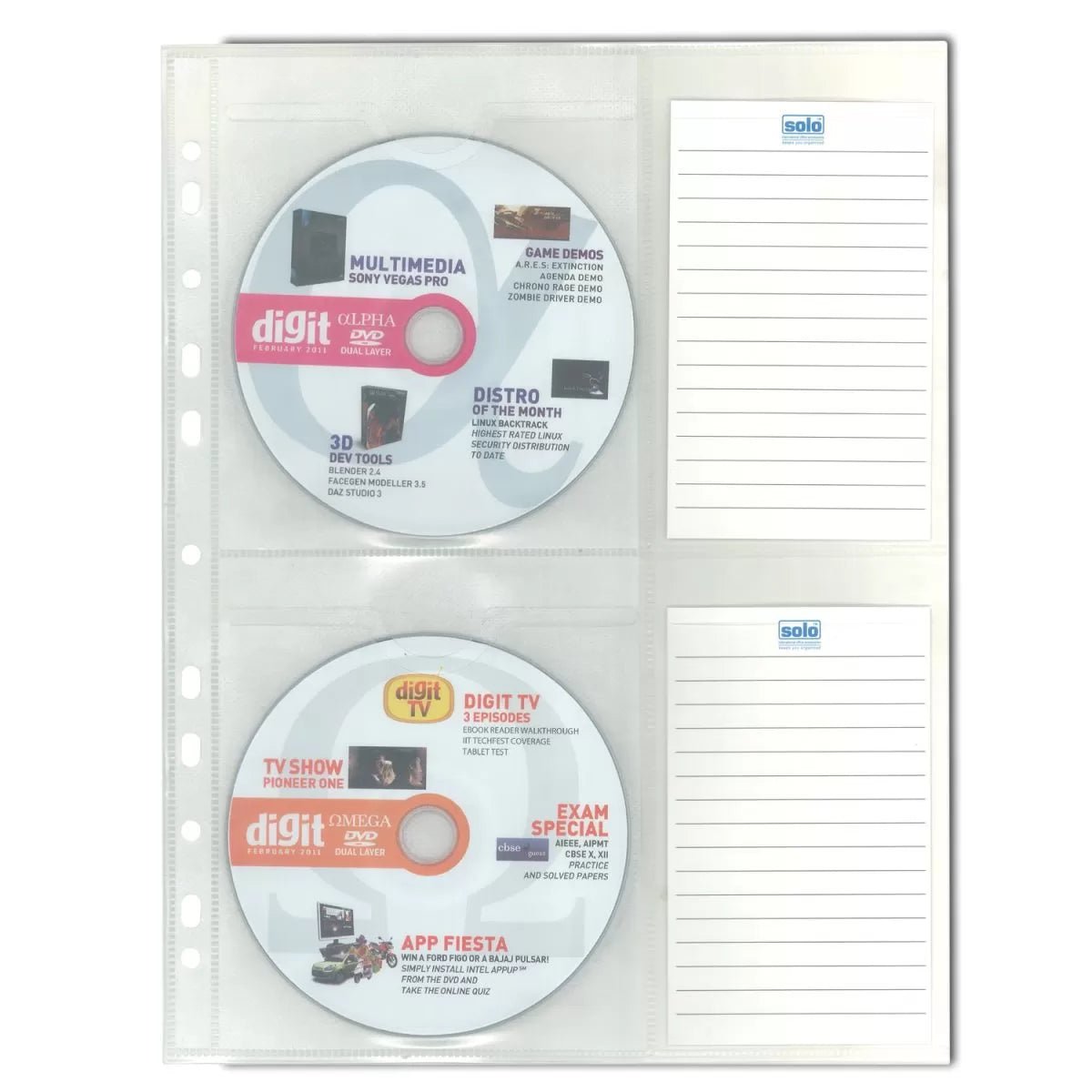 CD Wallet Pocket with Label (CD010) Pack of 10 pcs. - Filex Systems Pvt Ltd