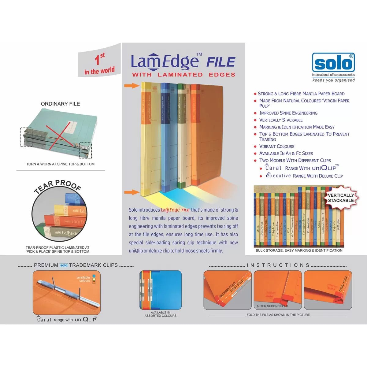 LamEdge File (Laminated Kraft Paper) – Pack of 10 KF101 - Filex Systems Pvt Ltd
