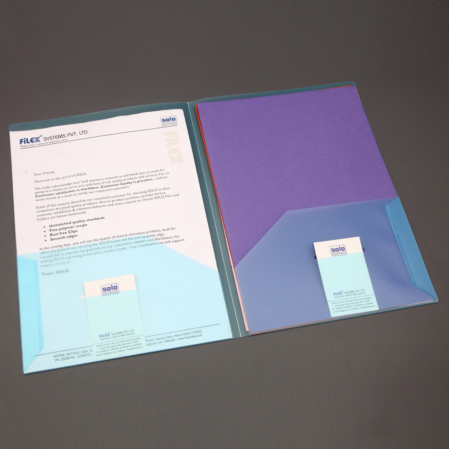 Presentation Folder – A4 (RC607), Pack of 10 - Filex Systems Pvt Ltd