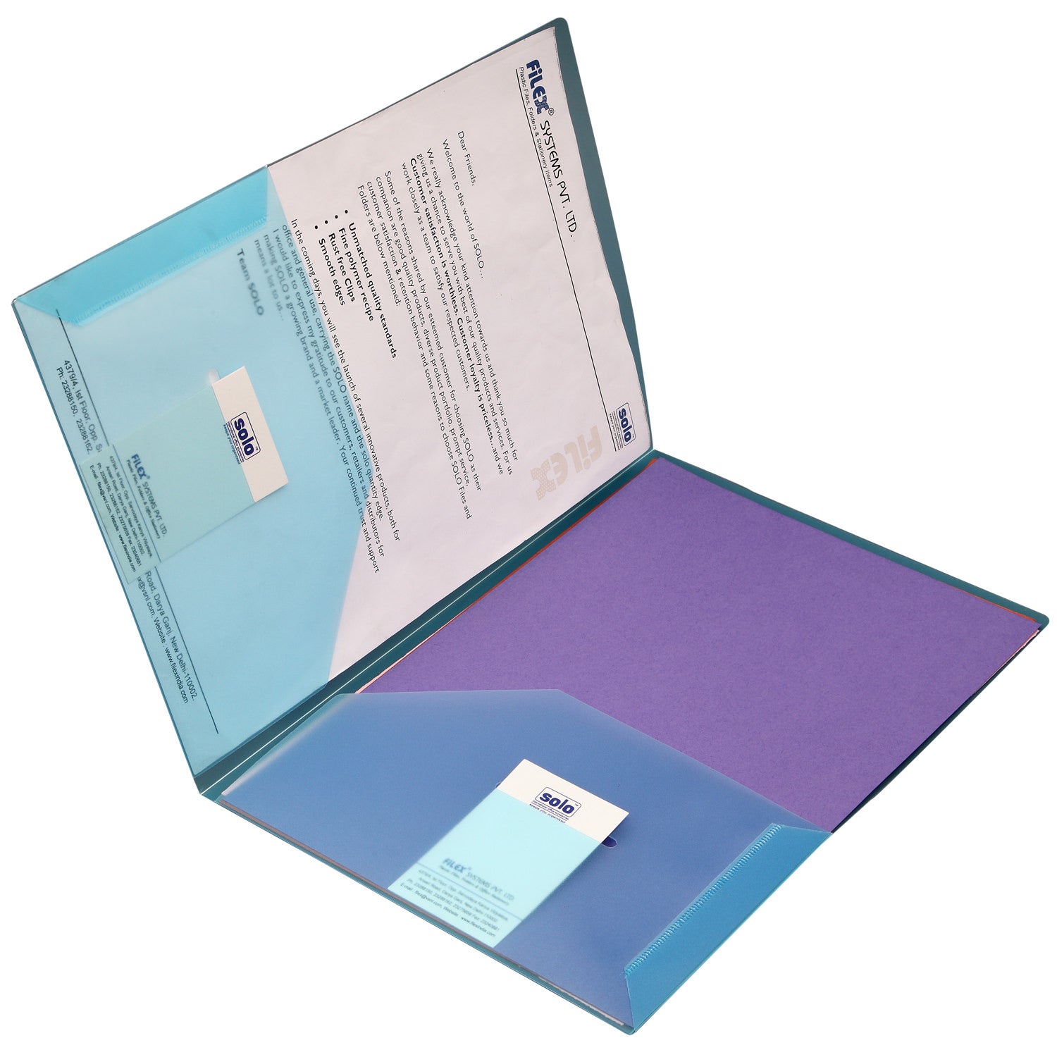 Presentation Folder – A4 (RC607), Pack of 10 - Filex Systems Pvt Ltd