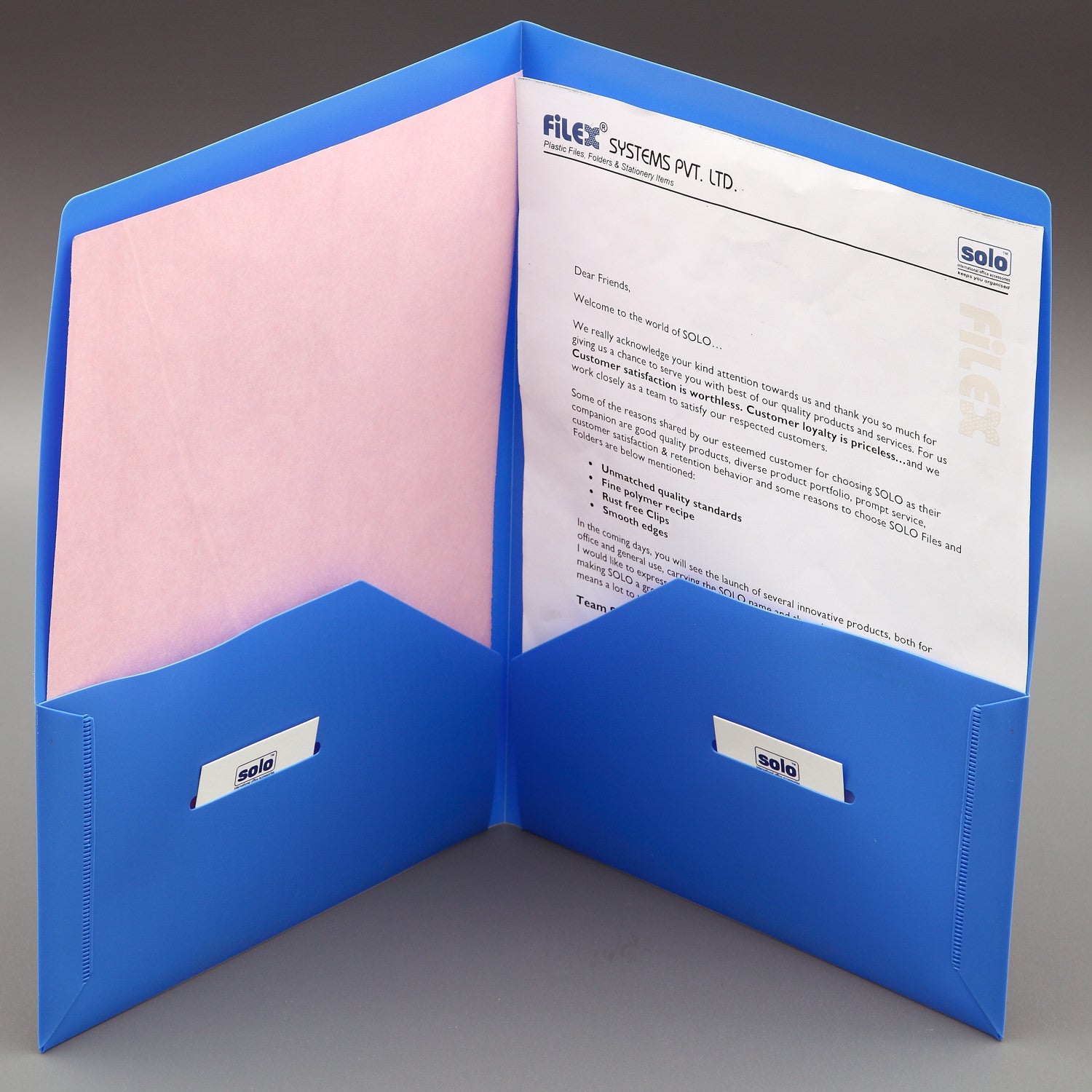 Presentation Folder – A4 (RC607), Pack of 10 - Filex Systems Pvt Ltd