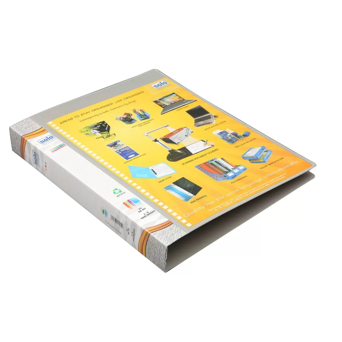 Ring Binder - 2D - Ring with Front View Pocket – A4 (RB405) - Filex Systems Pvt Ltd