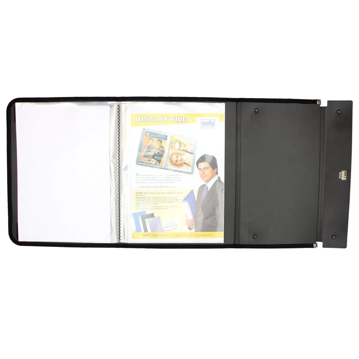 Rollover Show File – 20 Side Loading Pockets, A4 size (DF402) Landscape - Filex Systems Pvt Ltd