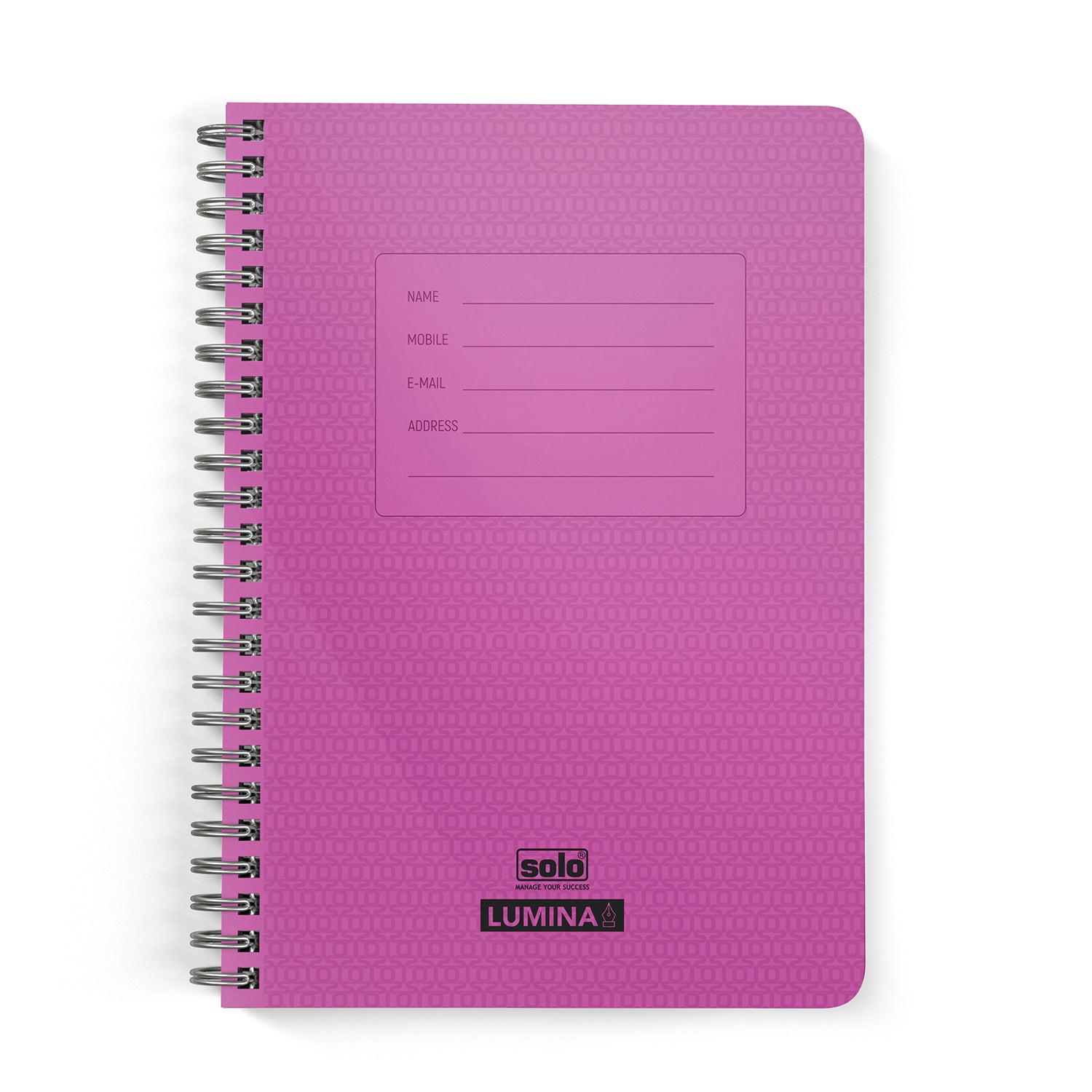 Premium Notebook - LUMINA | Transparent PP Cover | 140 Pages, (NA578)