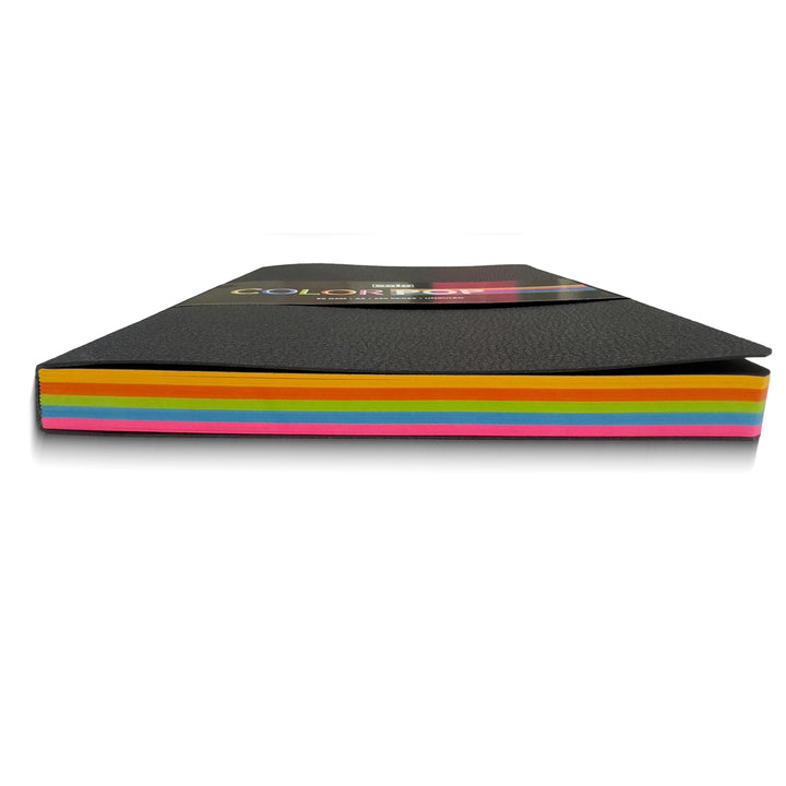 Color Pop Leatherette MultiColour Unruled Pages Notebook | A5, 200 Pages, 80 Gsm
