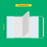 Book Cover Jackets with Adjustable Flap & Sealing Tape – Transparent Soft-Touch Protection | First Time in India! - Pack of 20