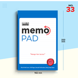 SOLO Memo Pad – The New Age Pad of India | Paper Cover | Pack of 5