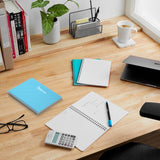 Premium Notebook - Spiral-Bound, Lightweight, Vibrant Colours (100 Pages, 70 GSM, Set of 5)