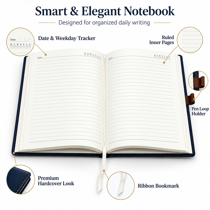 The Muse Notebook (Ruled) – Hardcover (LPNB3), A5