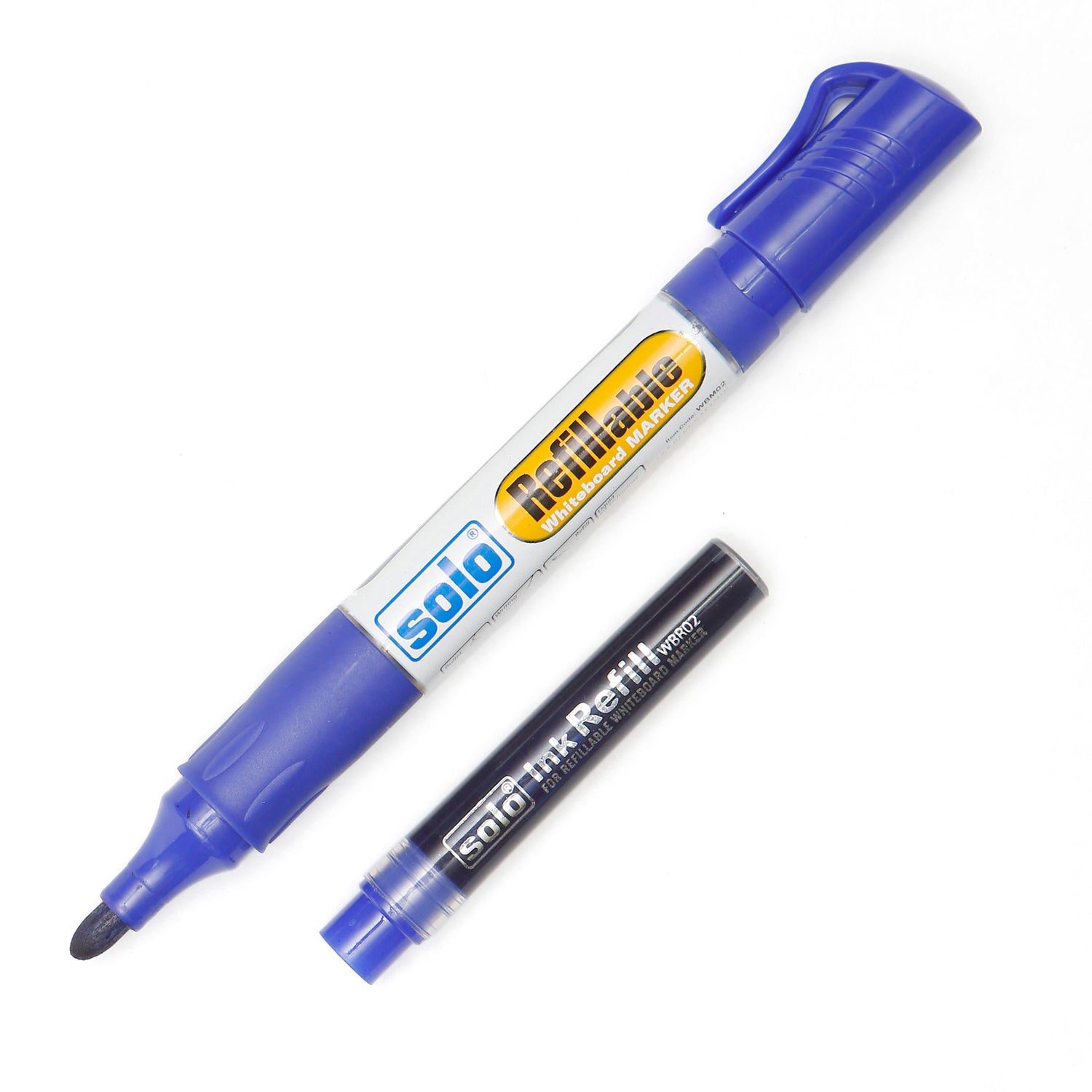 Refillable White Board Marker Pen with Liquid Ink Tank Technology (Pack of 10)  WBM01