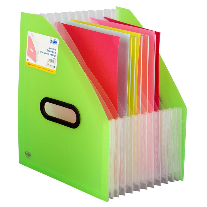 13 Compartments Polypropylene Plastic Desktop Expanding Document Holder (FS401) - Filex Systems Pvt Ltd