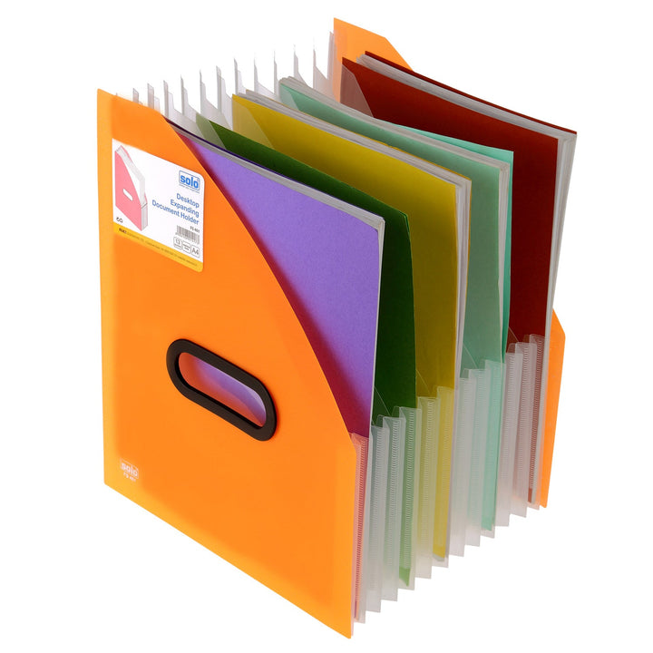 13 Compartments Polypropylene Plastic Desktop Expanding Document Holder (FS401) - Filex Systems Pvt Ltd