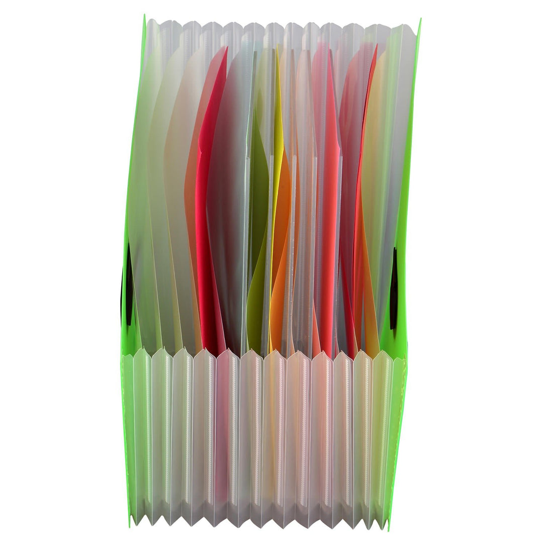 13 Compartments Polypropylene Plastic Desktop Expanding Document Holder (FS401) - Filex Systems Pvt Ltd