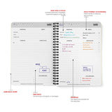 2025 Daily Planner | A5 Size | 180 Pages, Hard Bound Cover, Undated, Schedule Your Day, Manage To - Do List & Goals Tracker - Filex Systems Pvt Ltd