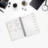 2025 Weekly Planner, Hard Bound Cover Journal for 53 Weeks Undated | A5 Size | Helps to Schedule Your Day, Manage To - Do List & Goals Tracker - Filex Systems Pvt Ltd