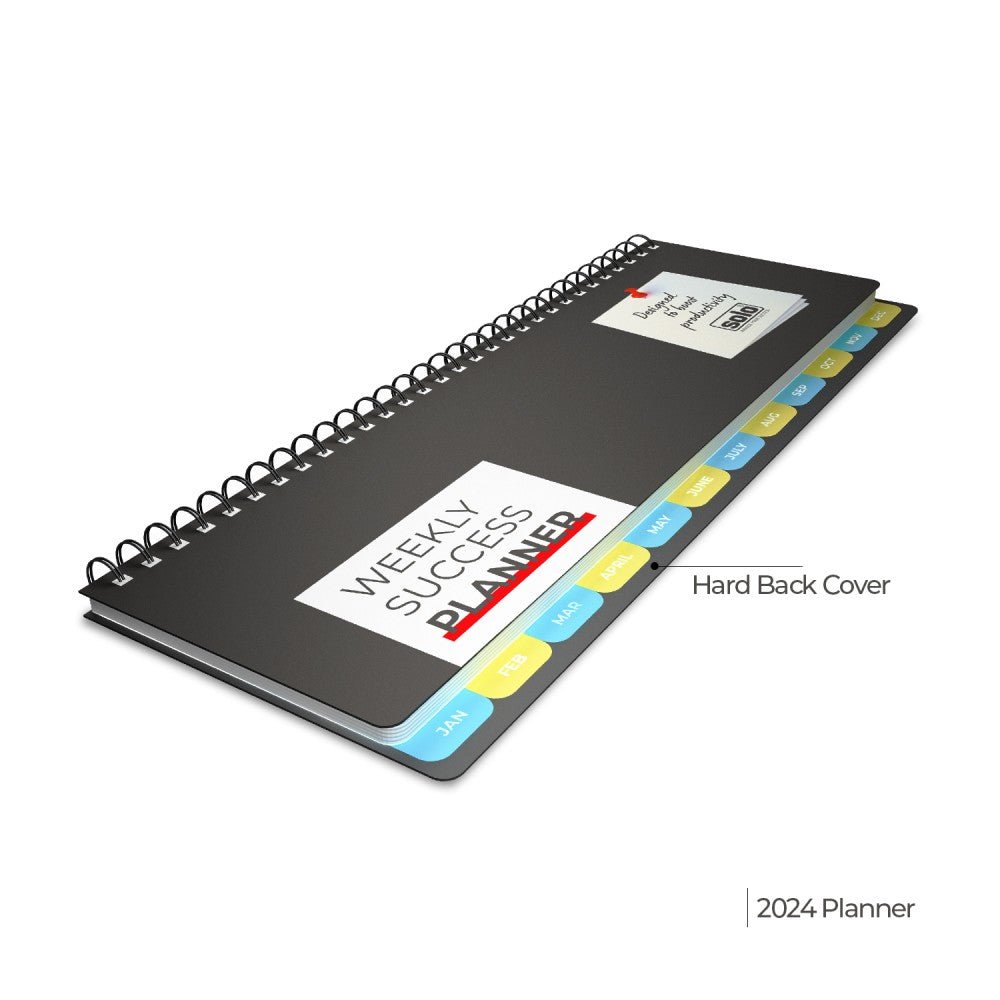2025 Weekly Success Planner With Re - Attachable Monthly Calendars | Landscape - Filex Systems Pvt Ltd