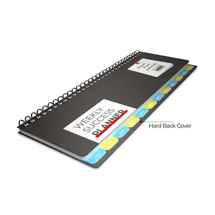 2025 Weekly Success Planner With Re - Attachable Monthly Calendars | Landscape | WSP01 - Filex Systems Pvt Ltd