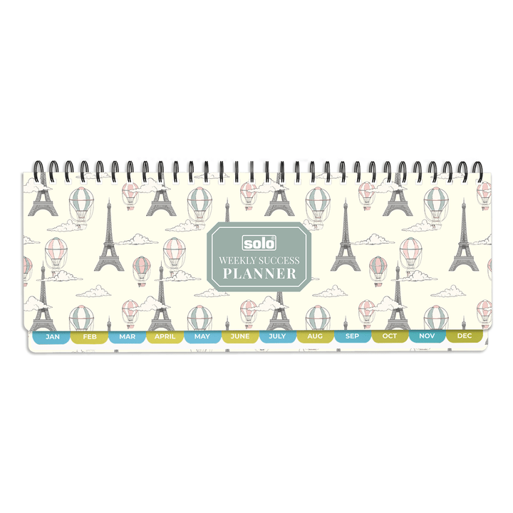 2026 Weekly Success Planner With Re - Attachable Monthly Calendars | Landscape | WSP01P - Filex Systems Pvt Ltd