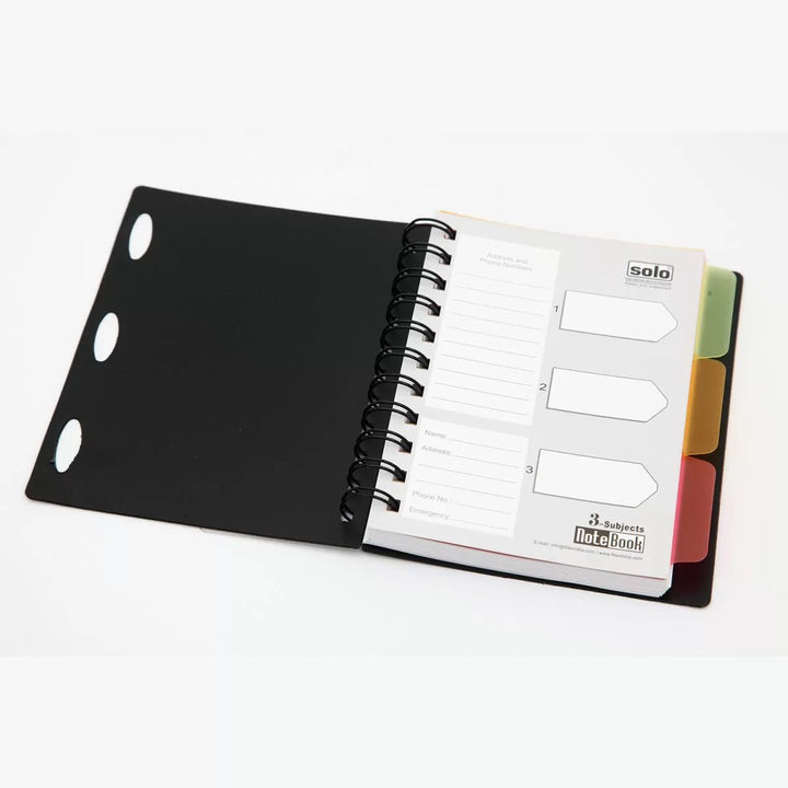3 Subjects Note Book – 240 Pages, A6 (NA633) - Filex Systems Pvt Ltd