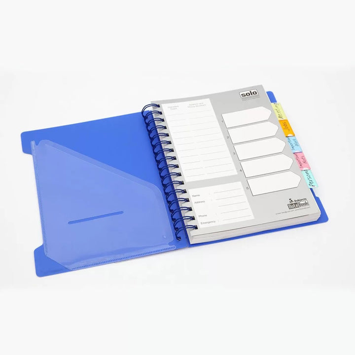 5 - Subjects Note Book – 300 Pages, Plastic Dividers - Filex Systems Pvt Ltd