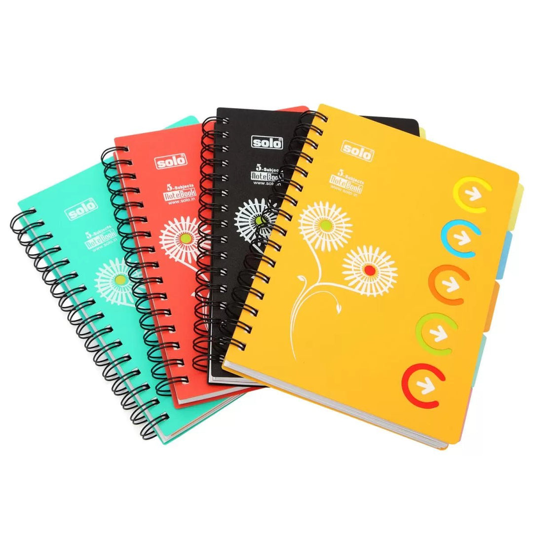5 - Subjects Notebook, Pack of 4 pcs, A5 (NA553) - Filex Systems Pvt Ltd