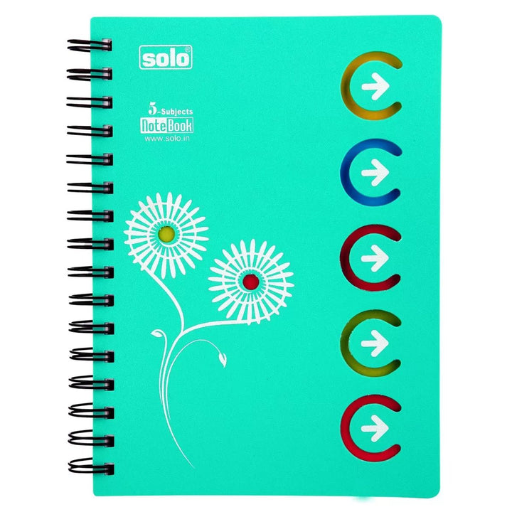 5 - Subjects Notebook, Pack of 4 pcs, A5 (NA553) - Filex Systems Pvt Ltd