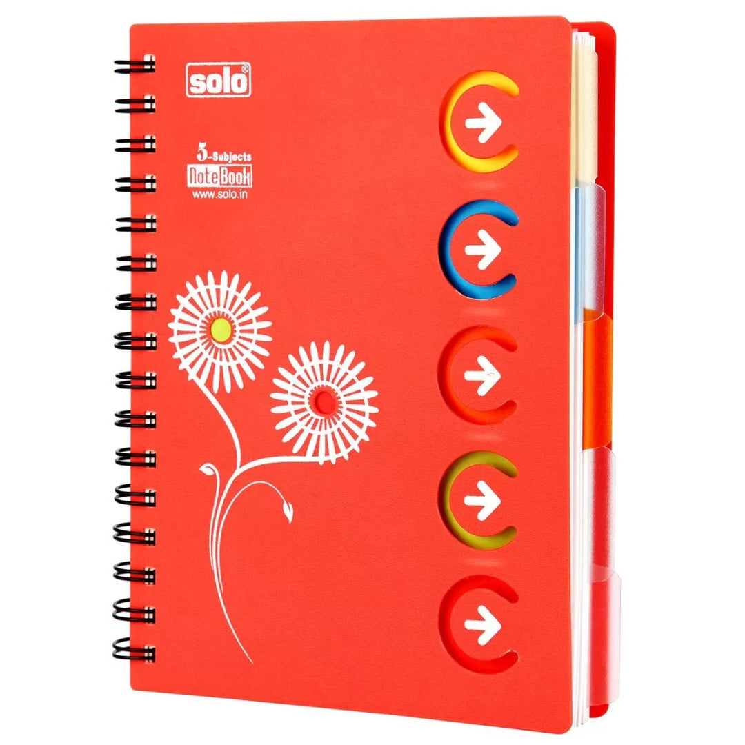 5 - Subjects Notebook, Pack of 4 pcs, A5 (NA553) - Filex Systems Pvt Ltd