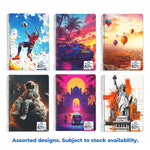 6 Subject Spiral Notebook – 300 Pages, A4 Size, Attractive Cover Designs, Soft Plastic Cover - Filex Systems Pvt Ltd