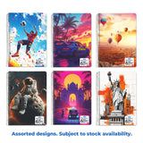 6 Subject Spiral Notebook – 300 Pages, A4 Size, Attractive Cover Designs, Soft Plastic Cover - Filex Systems Pvt Ltd