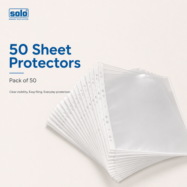 Sheet Protector – 11 Hole, GOLD (100+100 Microns), A4 (SP103), Pack of 50