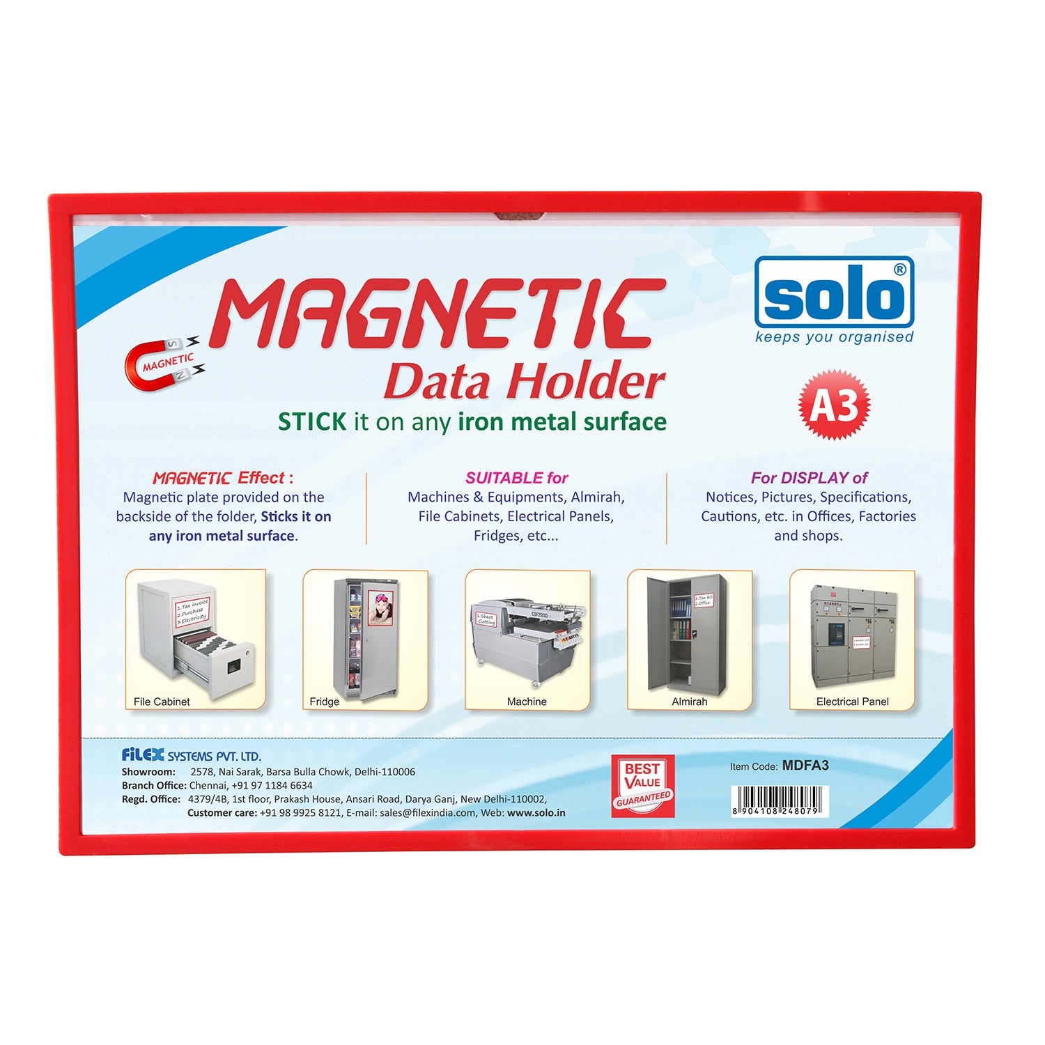 Magnetic Data Folder (Pack of 2)