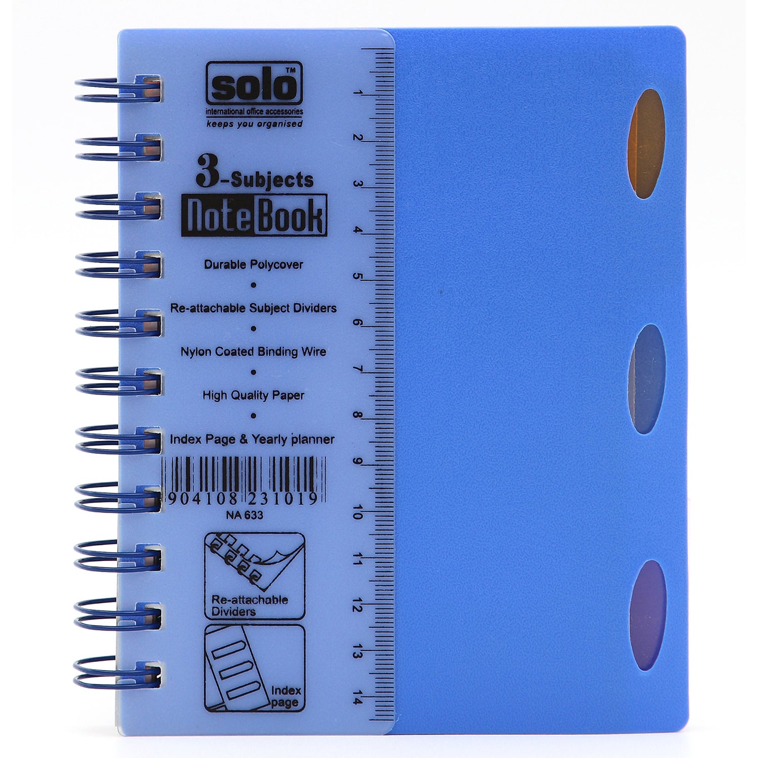 3 Subjects Note Book – 240 Pages, A6 (NA633)