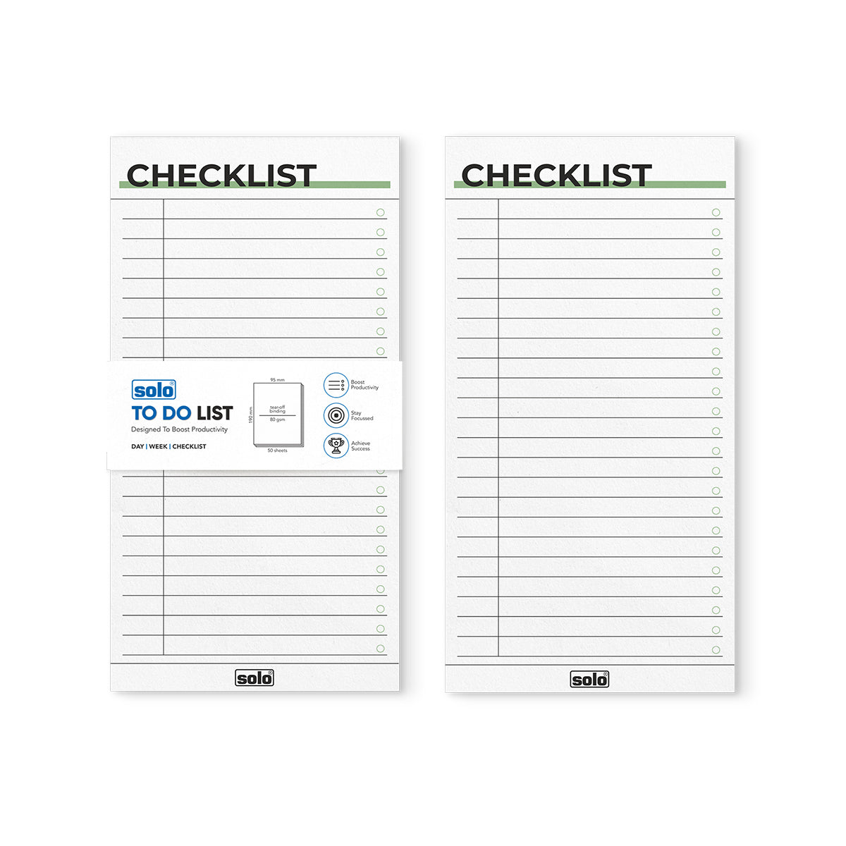 B6 Tear Off Daily Planner | To Do List | For Office, Home & School | 50 Sheets Per Pad, 80 GSM| Pack of 2