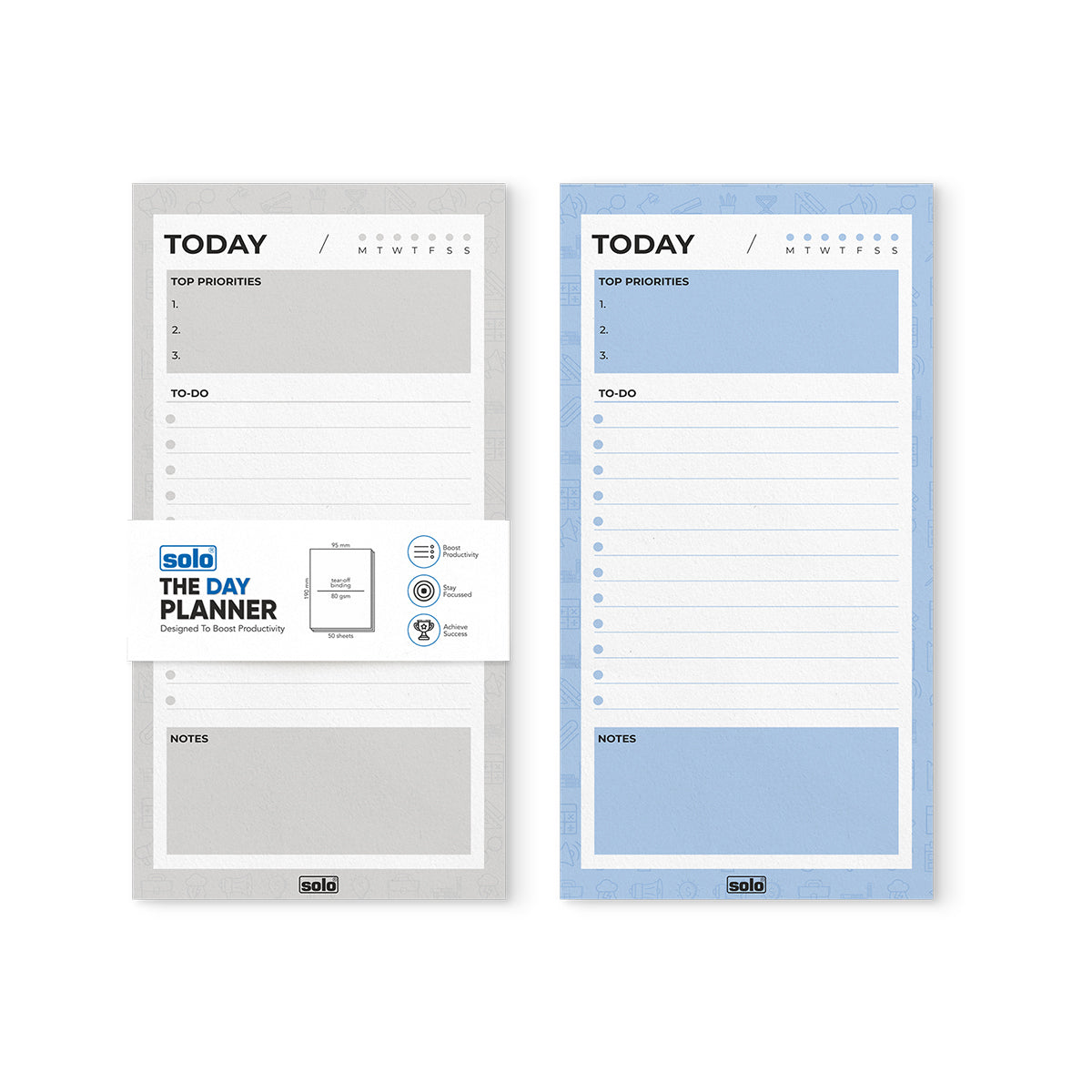 B6 Tear Off Daily Planner | To Do List | For Office, Home & School | 50 Sheets Per Pad, 80 GSM| Pack of 2