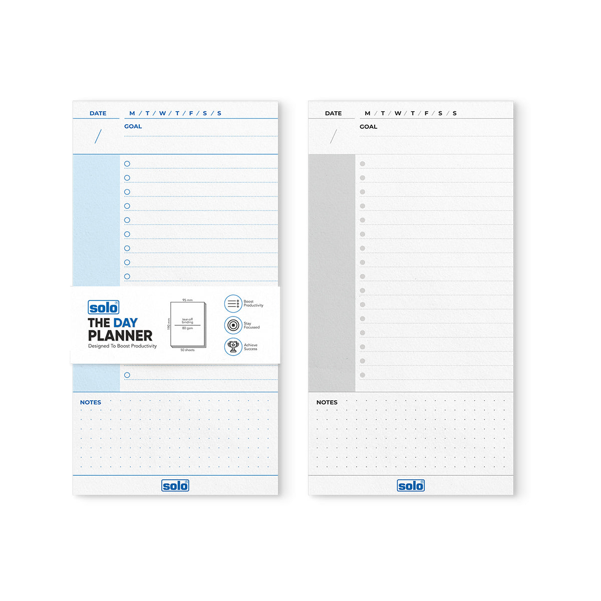 B6 Tear Off Daily Planner | To Do List | For Office, Home & School | 50 Sheets Per Pad, 80 GSM| Pack of 2