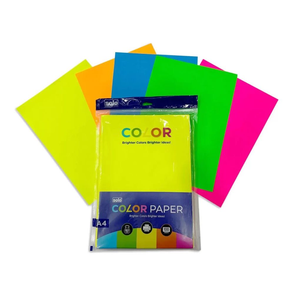 A4 Coloured Papers (5 Sheets each color) Copy Printing/Art and Craft Paper Double Sided - Filex Systems Pvt Ltd