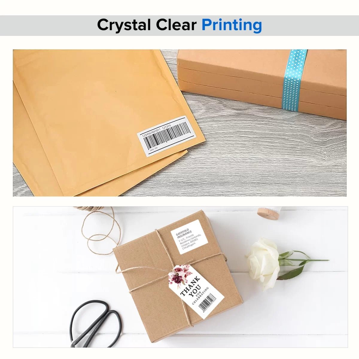 A4 Self Adhesive Paper Label Stickers for Laser & Inkjet Printers – Pack of 100 Sheets, for Shipping, Address, Folders, Industrial use - Filex Systems Pvt Ltd