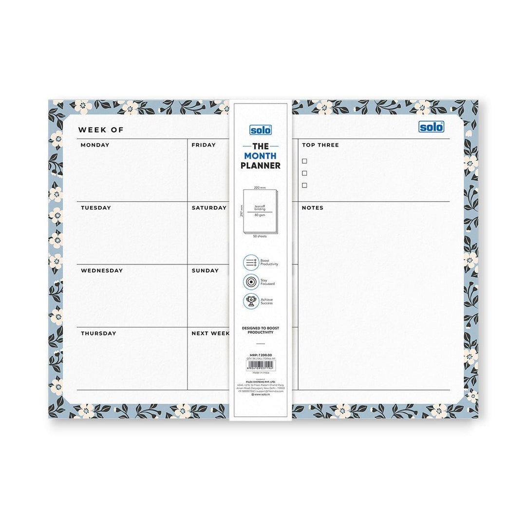 A4 Tear Off Daily Planner | Comprehensive Daily To Do List | For Office, Home & School | 50 Sheets Per Pad, 80 GSM - Filex Systems Pvt Ltd