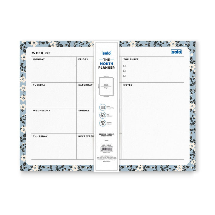 A4 Tear Off Daily Planner | Comprehensive Daily To Do List | For Office, Home & School | 50 Sheets Per Pad, 80 GSM - Filex Systems Pvt Ltd