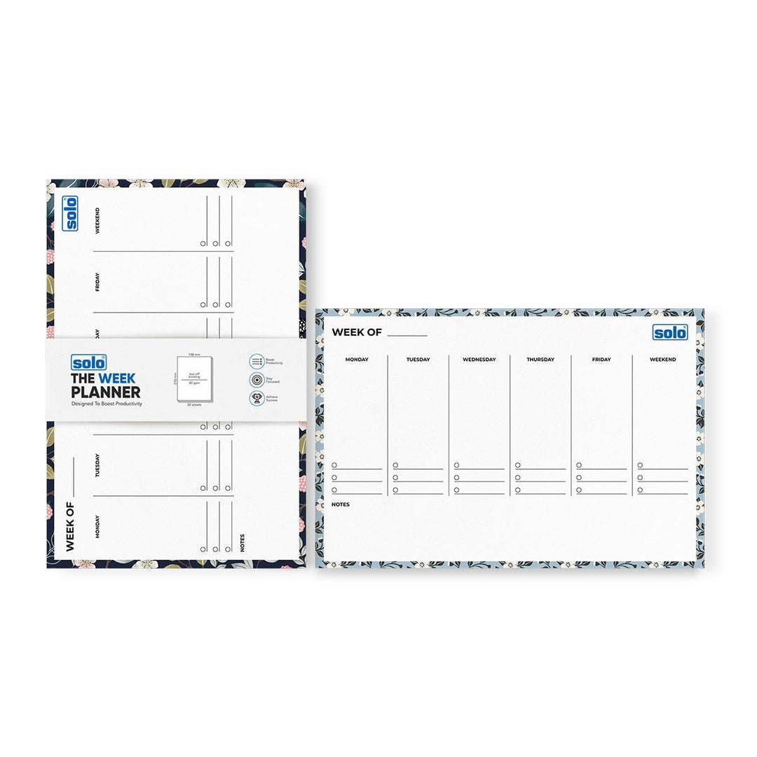 A5 Tear Off Daily Planner | Comprehensive Daily To Do List | For Office, Home & School | 50 Sheets Per Pad, 80 GSM, Pack of 2 - Filex Systems Pvt Ltd