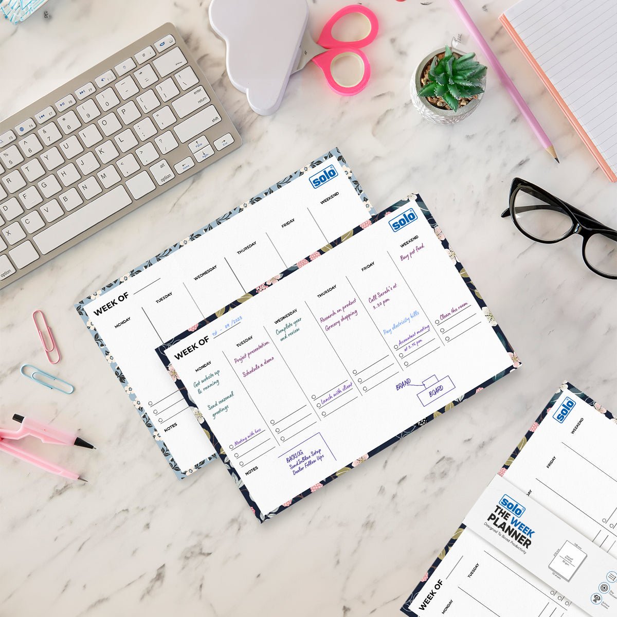 A5 Tear Off Daily Planner | Comprehensive Daily To Do List | For Office, Home & School | 50 Sheets Per Pad, 80 GSM, Pack of 2 - Filex Systems Pvt Ltd