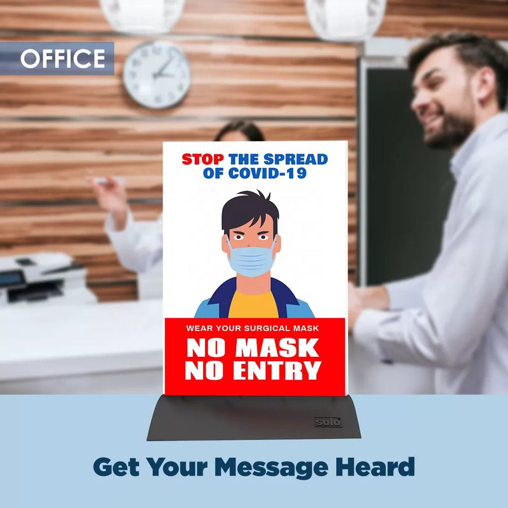 Acrylic Sign Holder – Double Side (Pack of 2) - Filex Systems Pvt Ltd