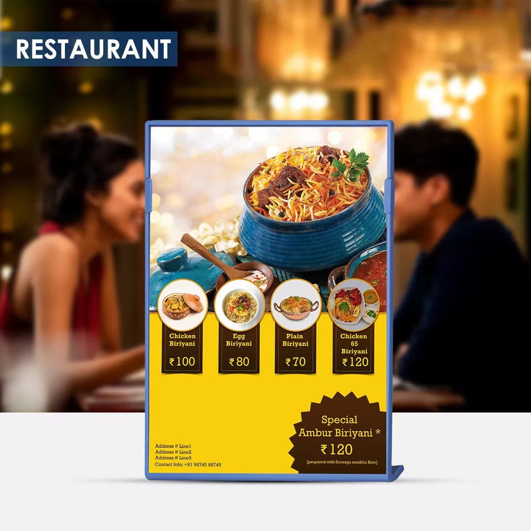 AD - UP Display Stand – Plastic, Single Side | Pack of 4 - Filex Systems Pvt Ltd