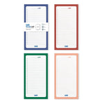 B6 Magnetic Notepads – For Grocery List, Shopping List, To - Do List, Reminders - Strong Magnetic Back - Memo Notepad with Floral Design | 50 Sheets Per Pad, 80 GSM, Pack of 4 - Filex Systems Pvt Ltd