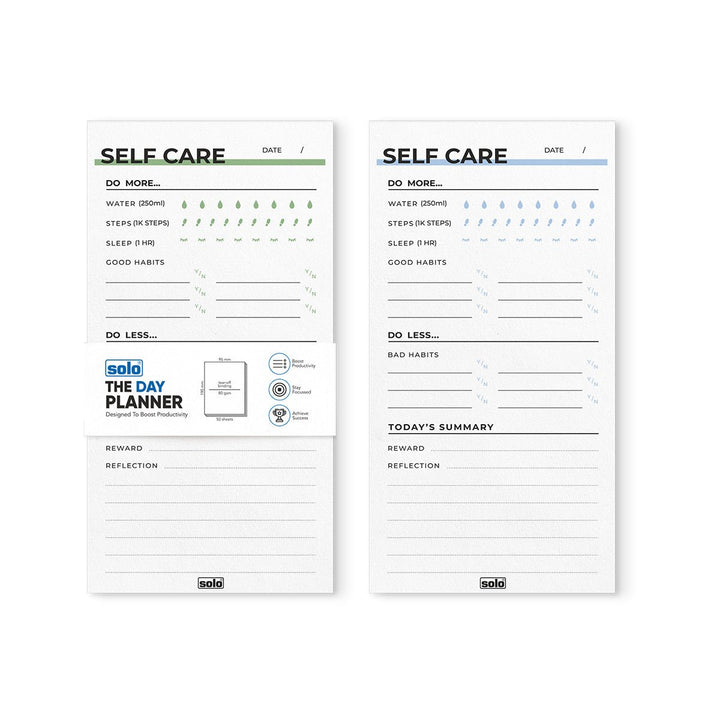 B6 Tear Off Daily Planner | To Do List | For Office, Home & School | 50 Sheets Per Pad, 80 GSM| Pack of 2 - Filex Systems Pvt Ltd
