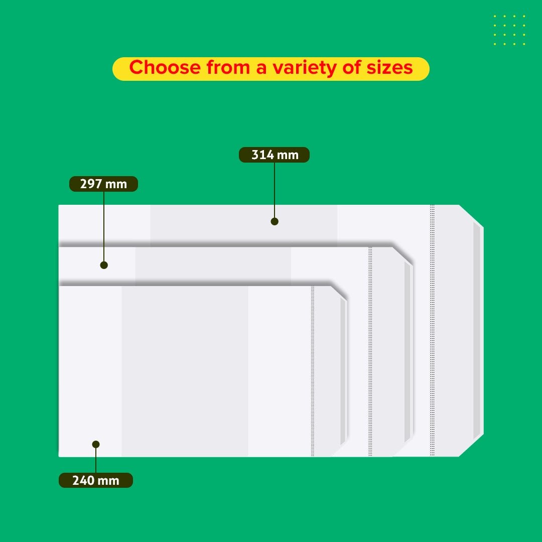 Book Cover Jackets with Adjustable Flap & Sealing Tape – Transparent Soft - Touch Protection | First Time in India! - Pack of 20 - Filex Systems Pvt Ltd