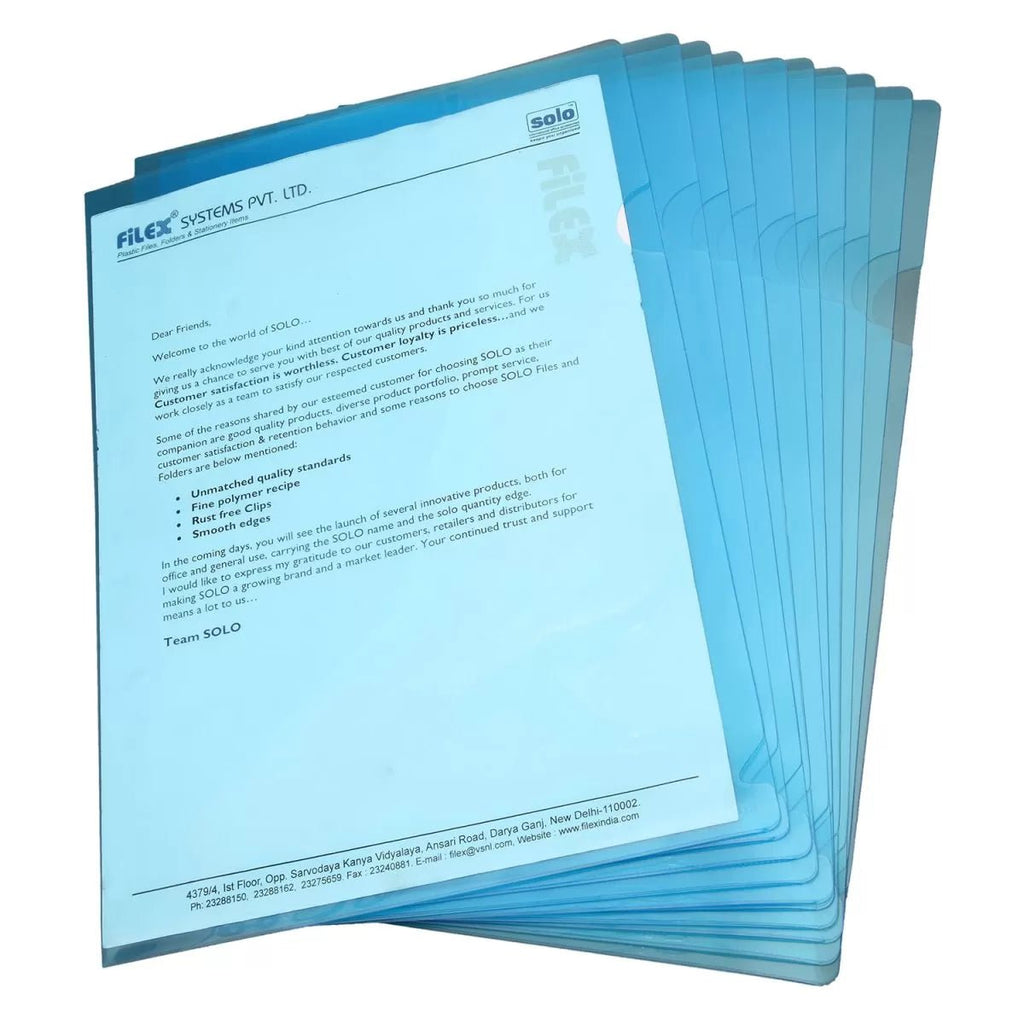 Clear Holder – Pack of 10 - Filex Systems Pvt Ltd
