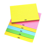 Coloured Memo Block | A6 Size, Color Ruled, 100 Color Sheets, 80 GSM, Multicolour - Filex Systems Pvt Ltd