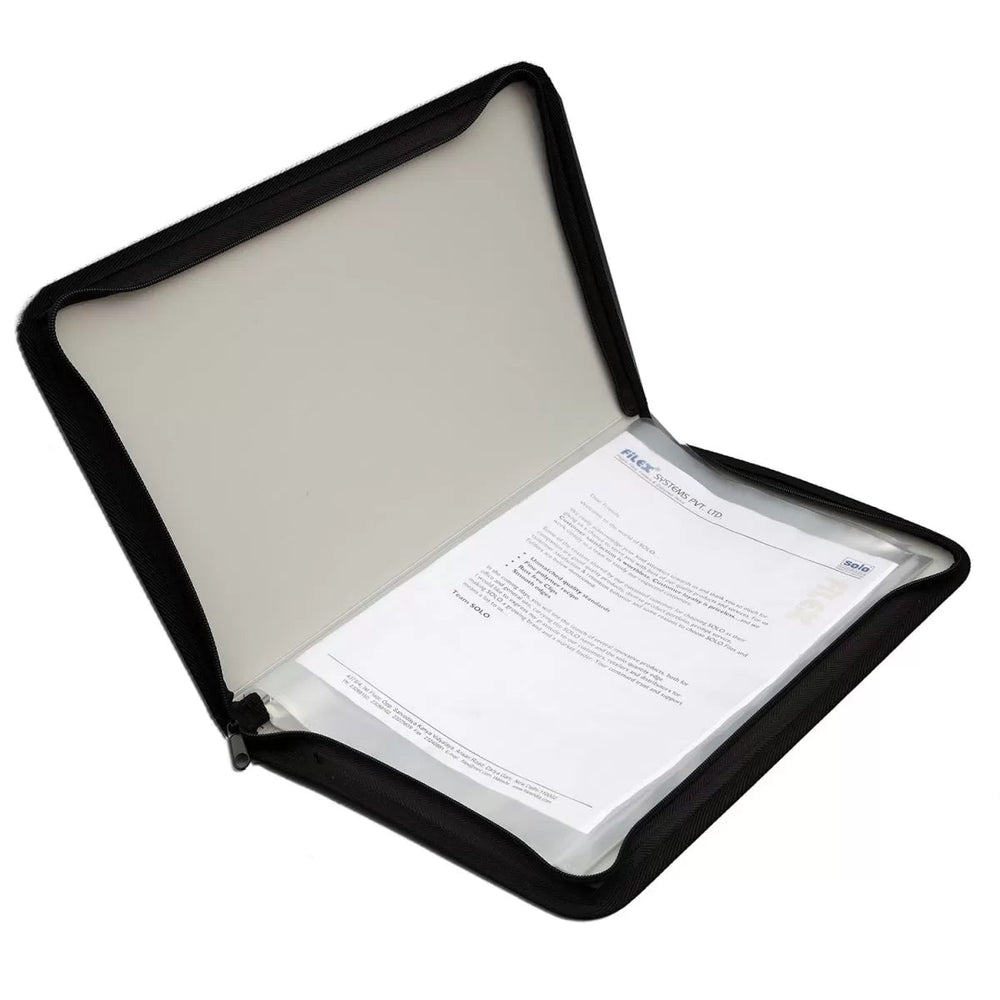 Display File - 20 Pockets, Zipper Closure, F/C size (ZB011) - Filex Systems Pvt Ltd